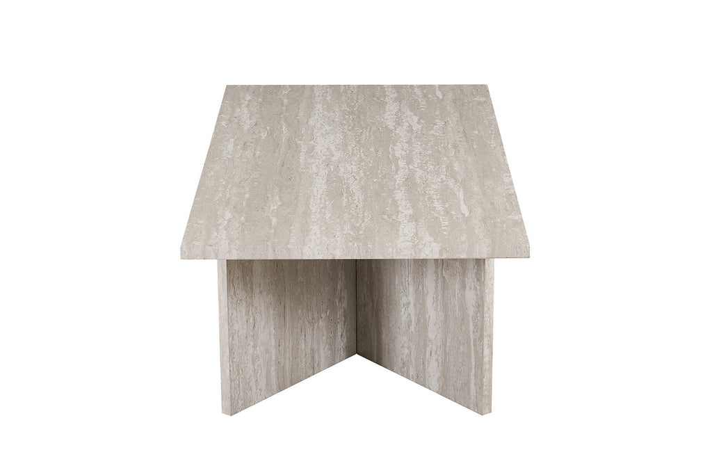 Salontafel 'Litar' Decor Travertin Grijs