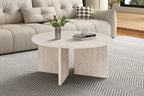 Salontafel 'Drasir' Rond Decor Travertin Beige