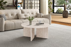 Salontafel 'Drasir' Rond Decor Travertin Beige