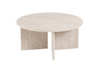 Salontafel 'Drasir' Rond Decor Travertin Beige