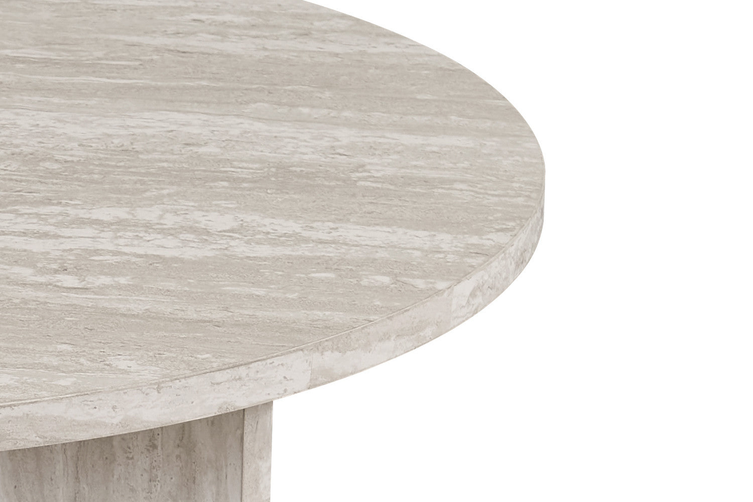 Salontafel 'Drasir' Rond Decor Travertin Grijs