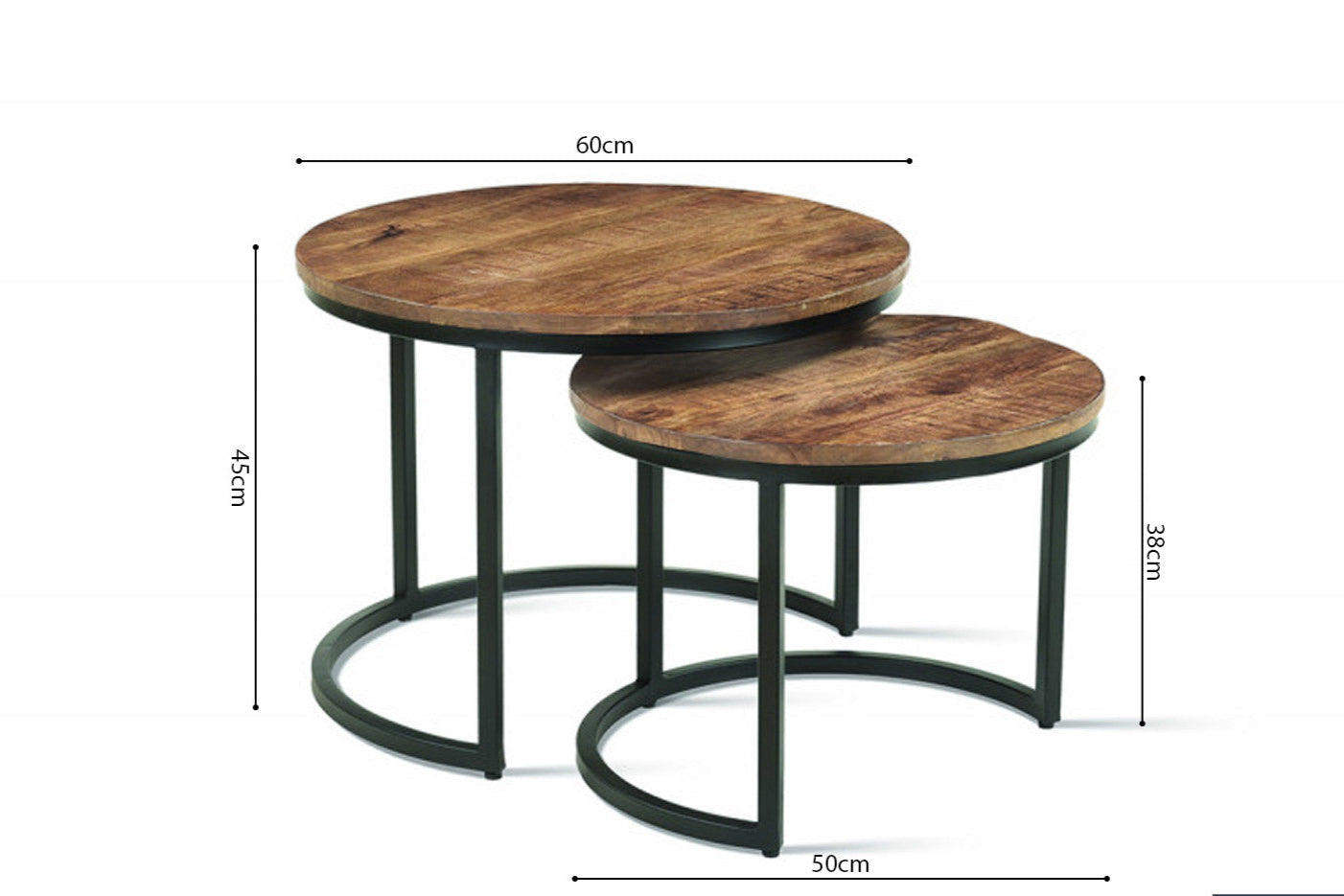 Salontafel zuma 2-delig Mango hout