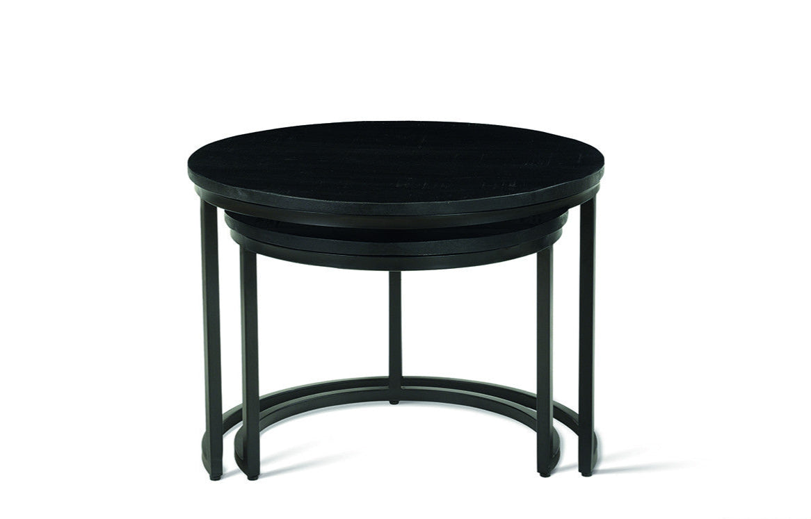 Salontafel zuma 2-delig Mango hout zwart