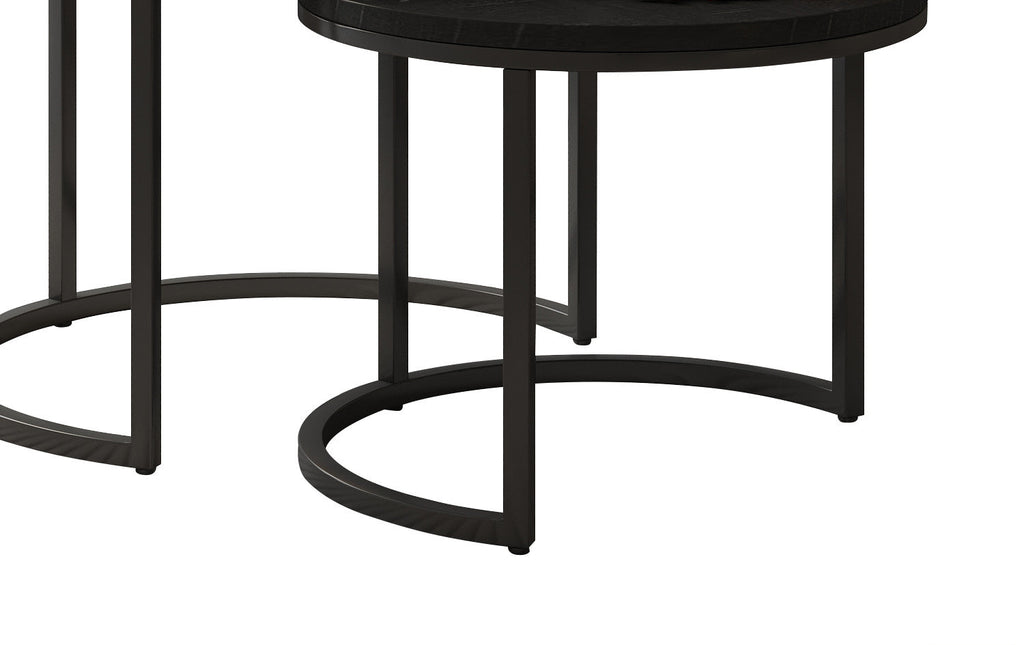 Salontafel zuma 2-delig Mango hout zwart