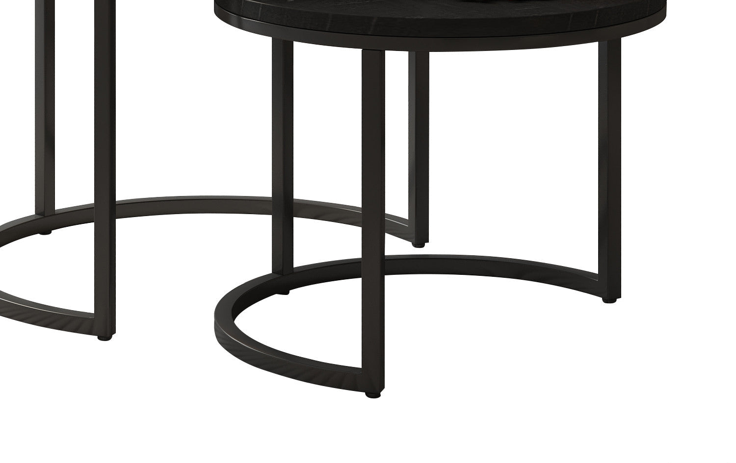 Salontafel zuma 2-delig Mango hout zwart