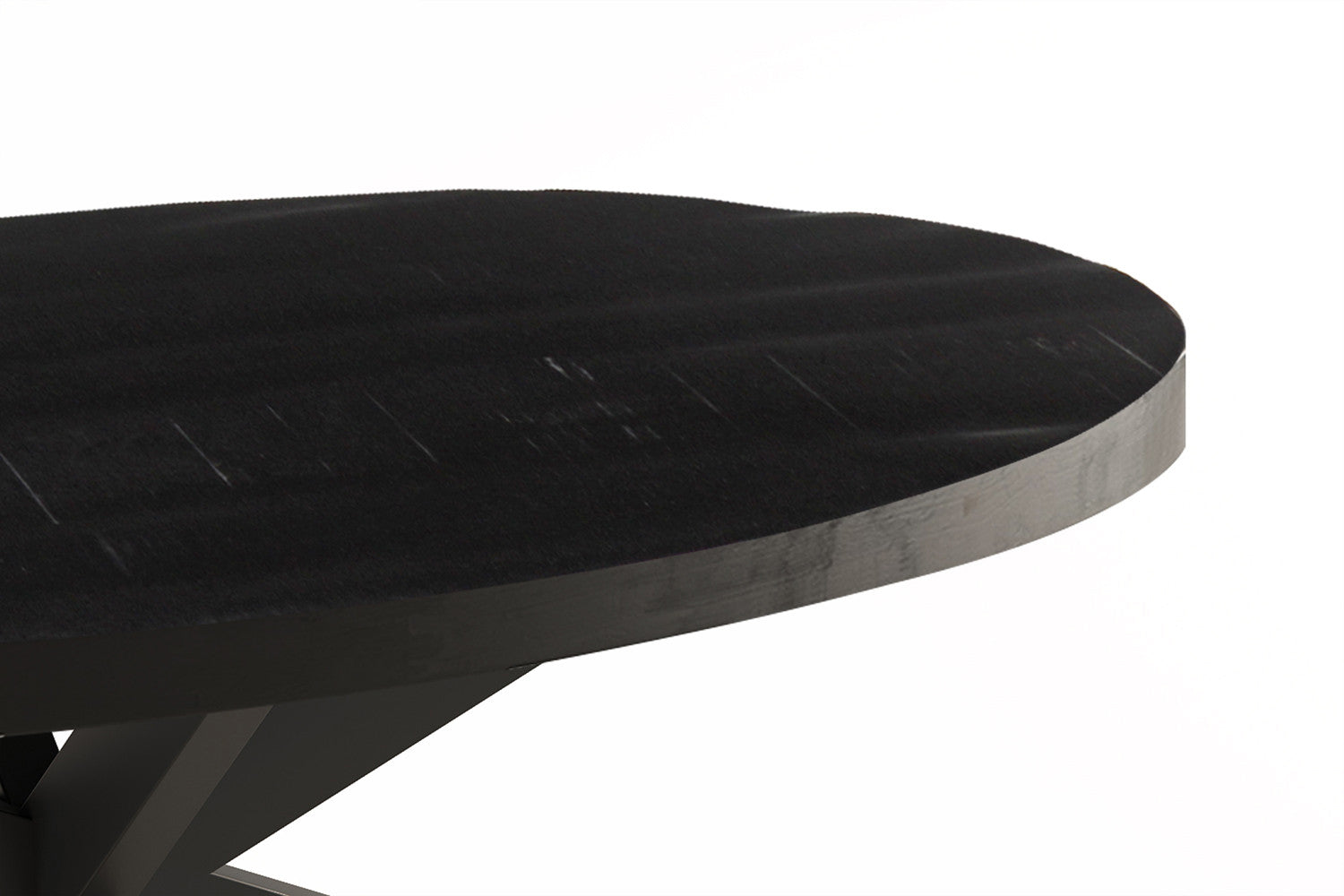 Salontafel sienna Ovaal Mango hout zwart