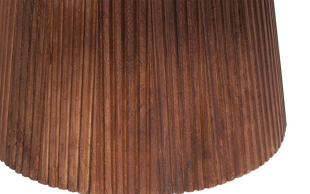 Salontafel lumora 80 cm Rond Mango hout Lichtbruin