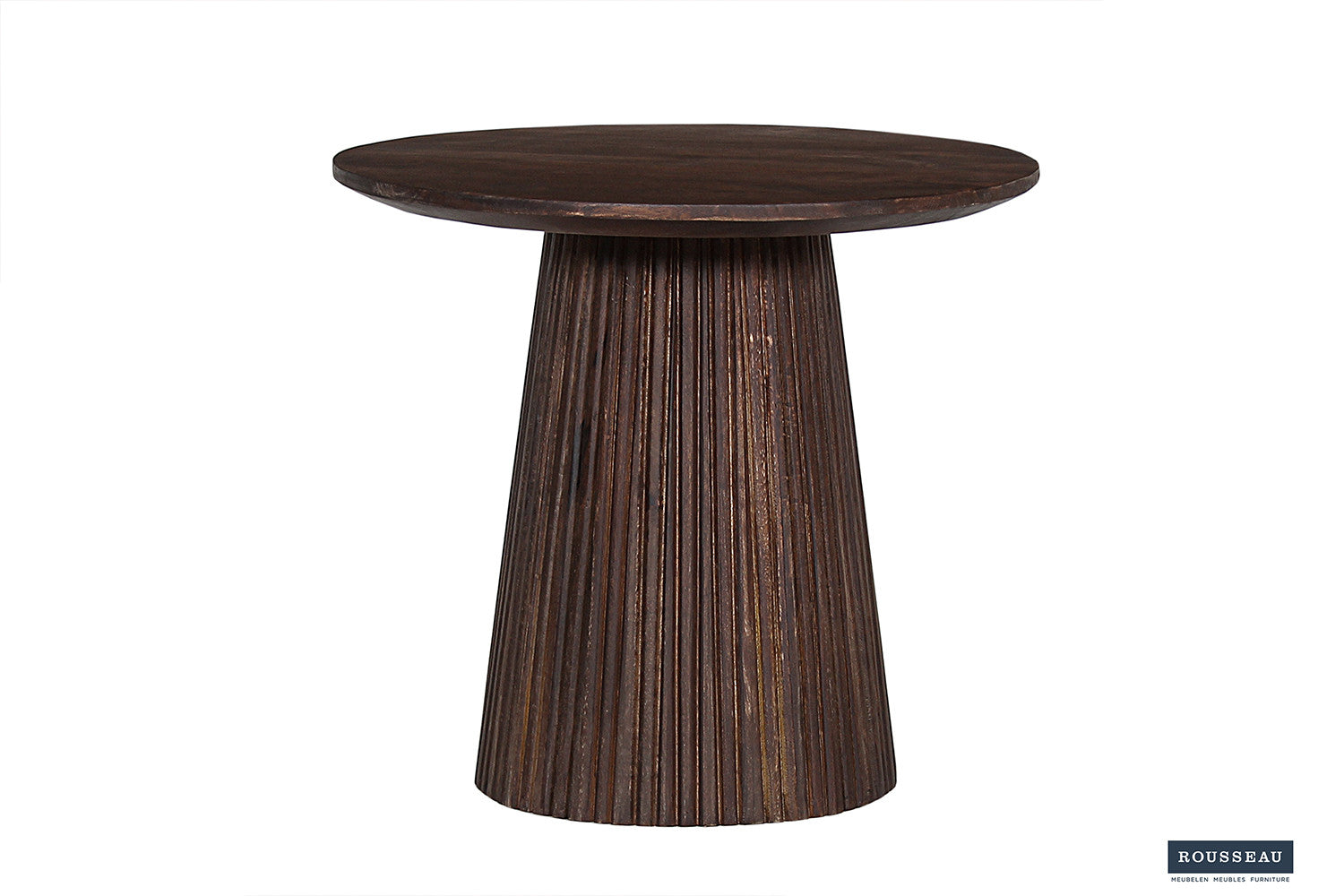 Salontafel lumora 50 cm Rond Mango hout Donkerbruin