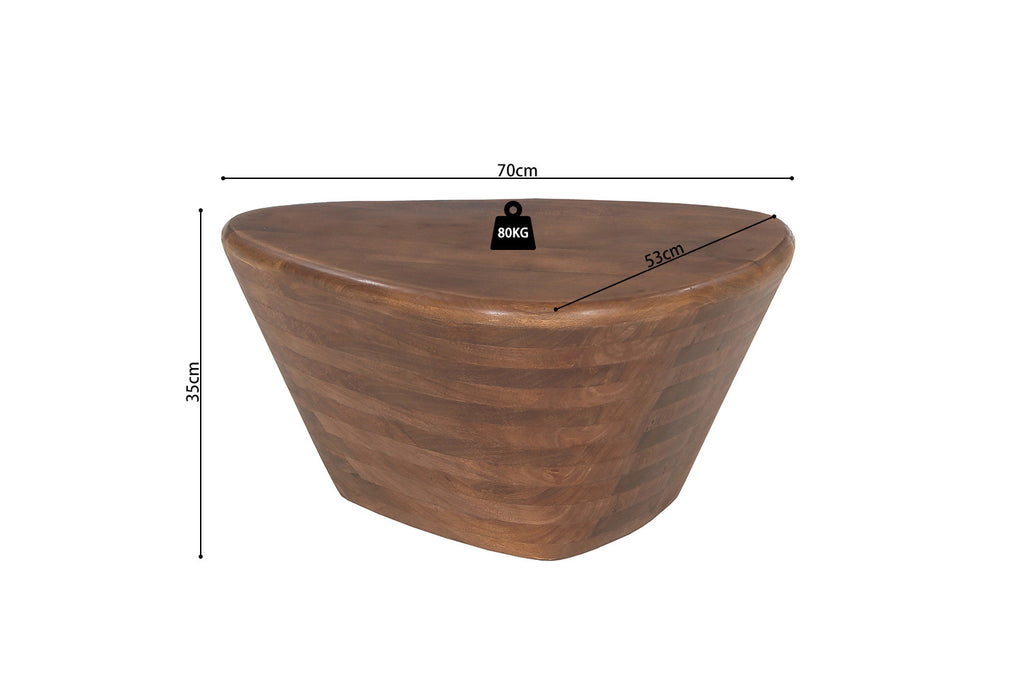 Salontafel blend Mango hout Lichtbruin