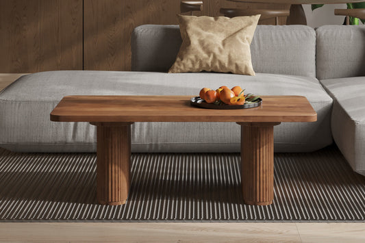 Salontafel solis Mango hout Lichtbruin