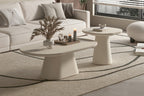 Salontafel rivaro 55 cm Ovaal Cement Beige