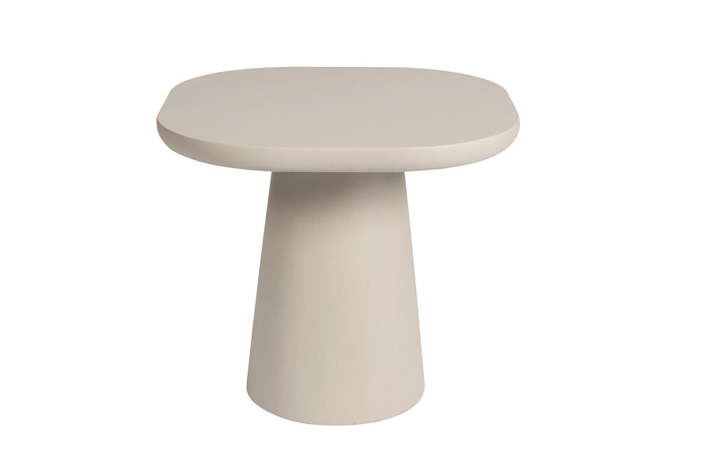 Salontafel rivaro 55 cm Ovaal Cement Beige
