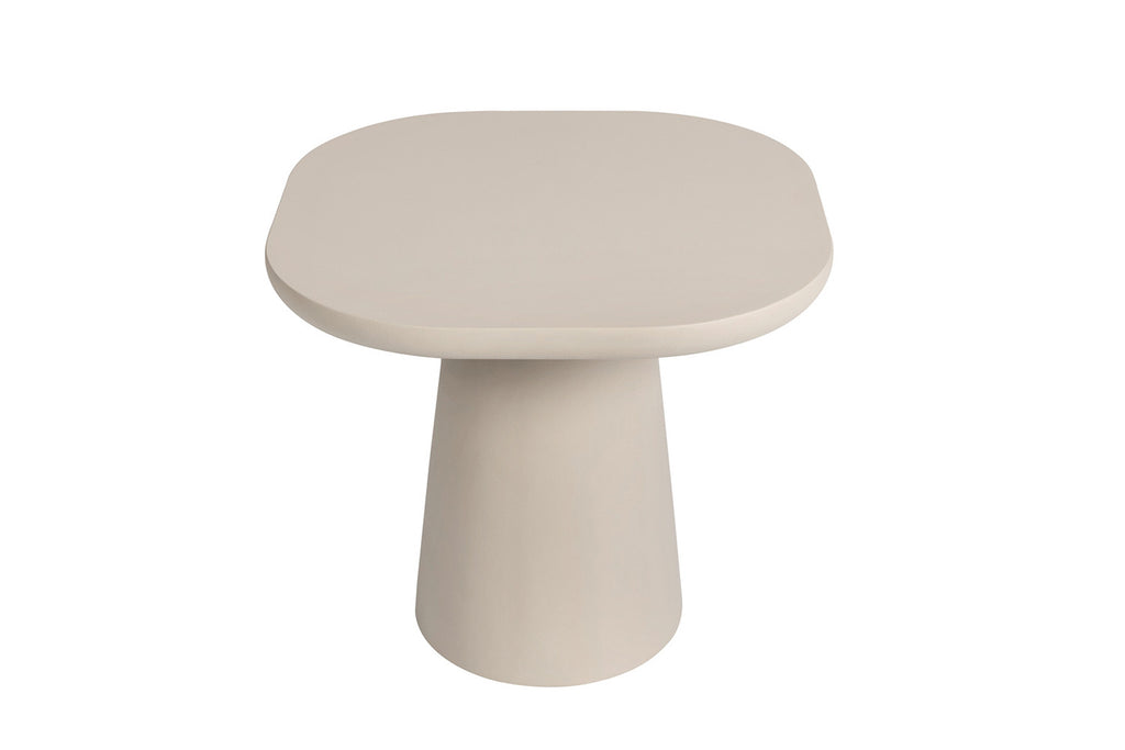 Salontafel rivaro 55 cm Ovaal Cement Beige