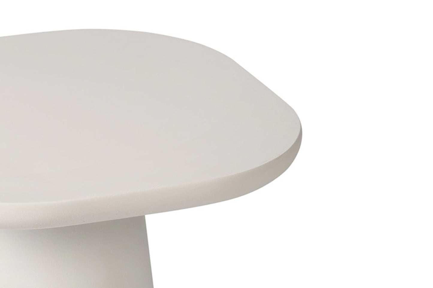 Salontafel rivaro 55 cm Ovaal Cement Wit