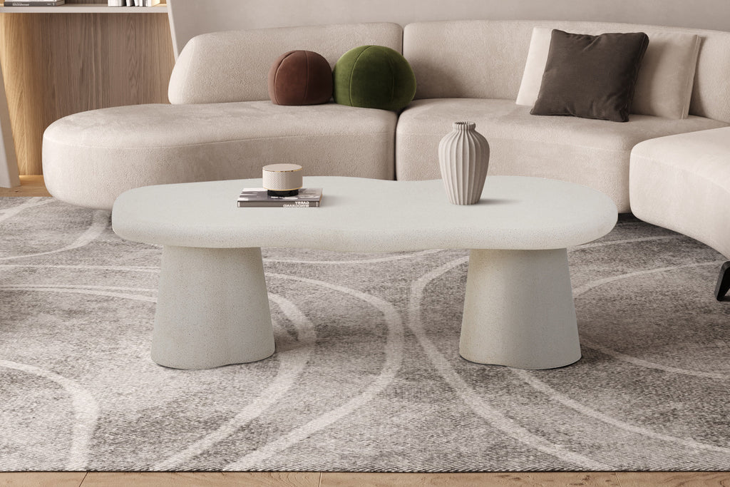 Salontafel 'Firo' 130 cm Organisch Cement