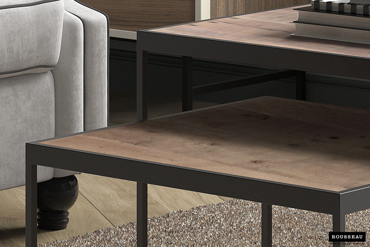 Salontafel ravi 2-delig Mango hout