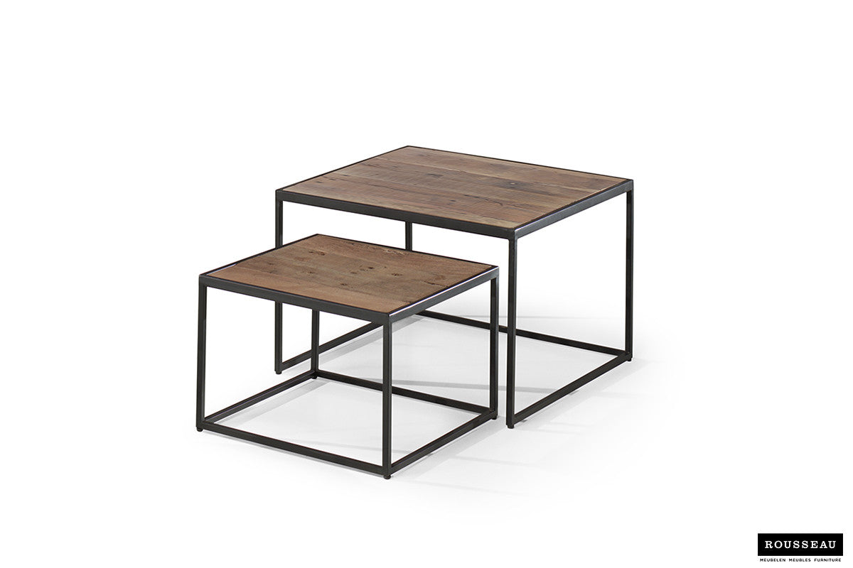 Salontafel ravi 2-delig Mango hout