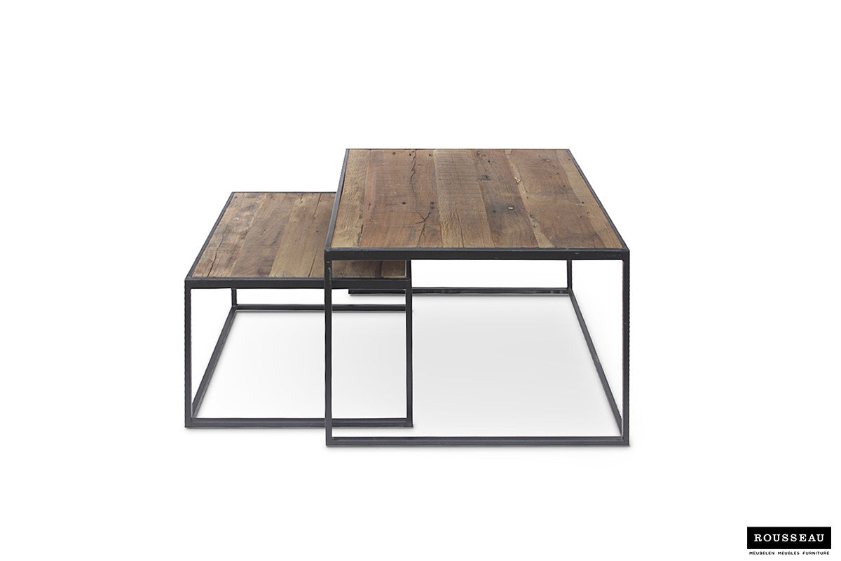 Salontafel ravi 2-delig Mango hout