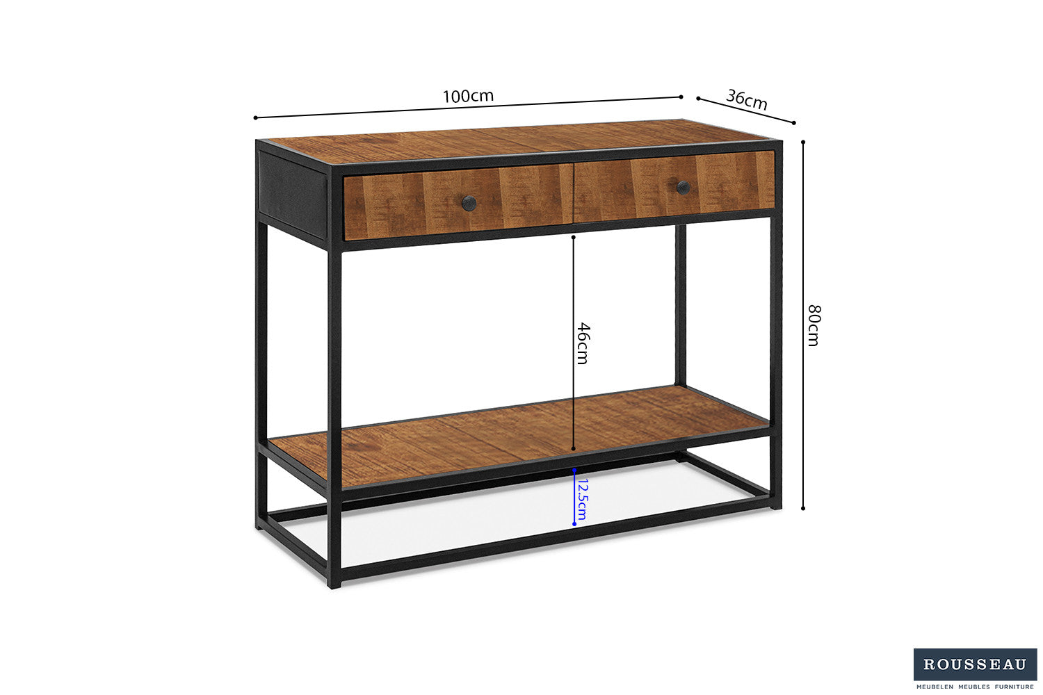 Console hart Mango hout