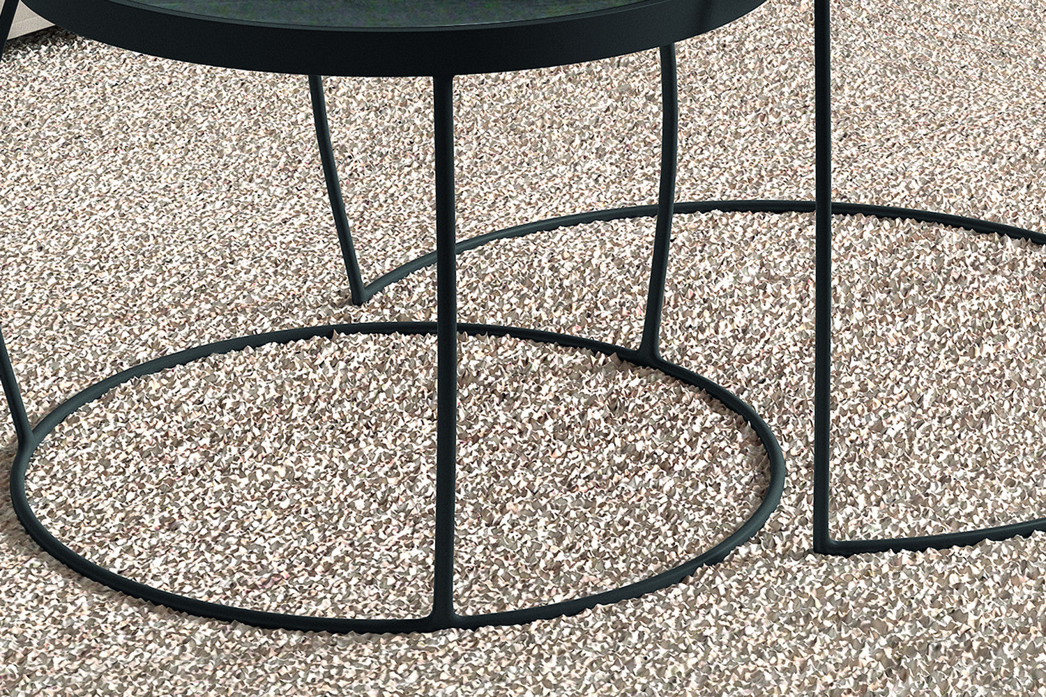 Salontafel kaya 2-delig Mango hout zwart