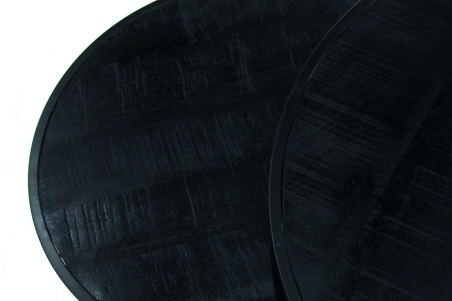 Salontafel kaya 2-delig Mango hout zwart