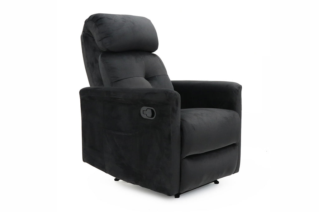 Relax levi manueel verstelbaar Stof Zwart
