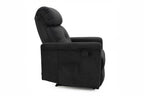 Relax levi manueel verstelbaar Stof Zwart