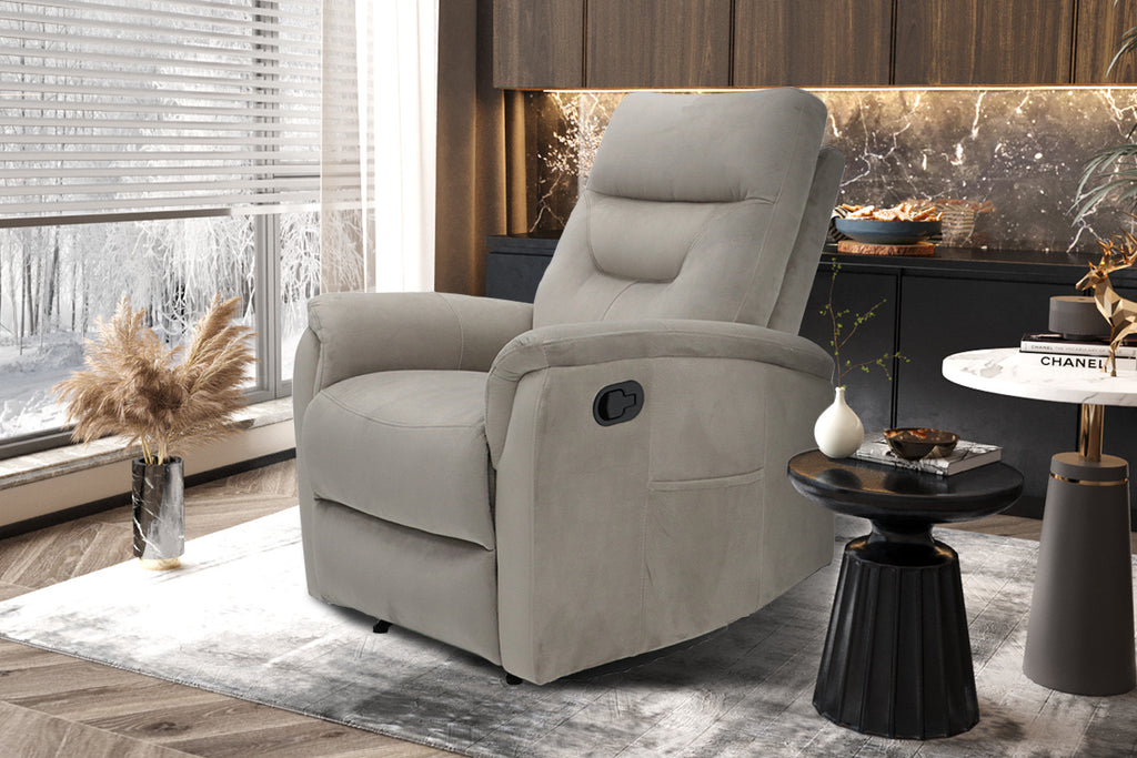 Relax bowie manueel verstelbaar Stof Taupe