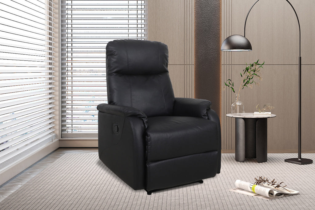 Relax lou manueel verstelbaar PU Zwart