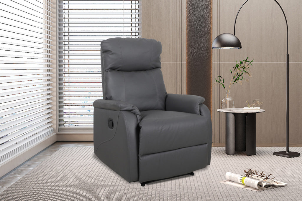 Relax lou manueel verstelbaar PU Grijs