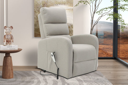 Electrische relax met lift onyx Stof Lichtgrijs