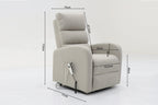 Electrische relax met lift onyx Stof Lichtgrijs