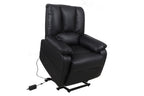 Electrische Relax met lift nero PU Zwart