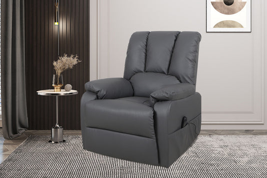 Electrische Relax met lift nero PU Grijs