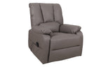 Electrische Relax met lift nero PU Taupe