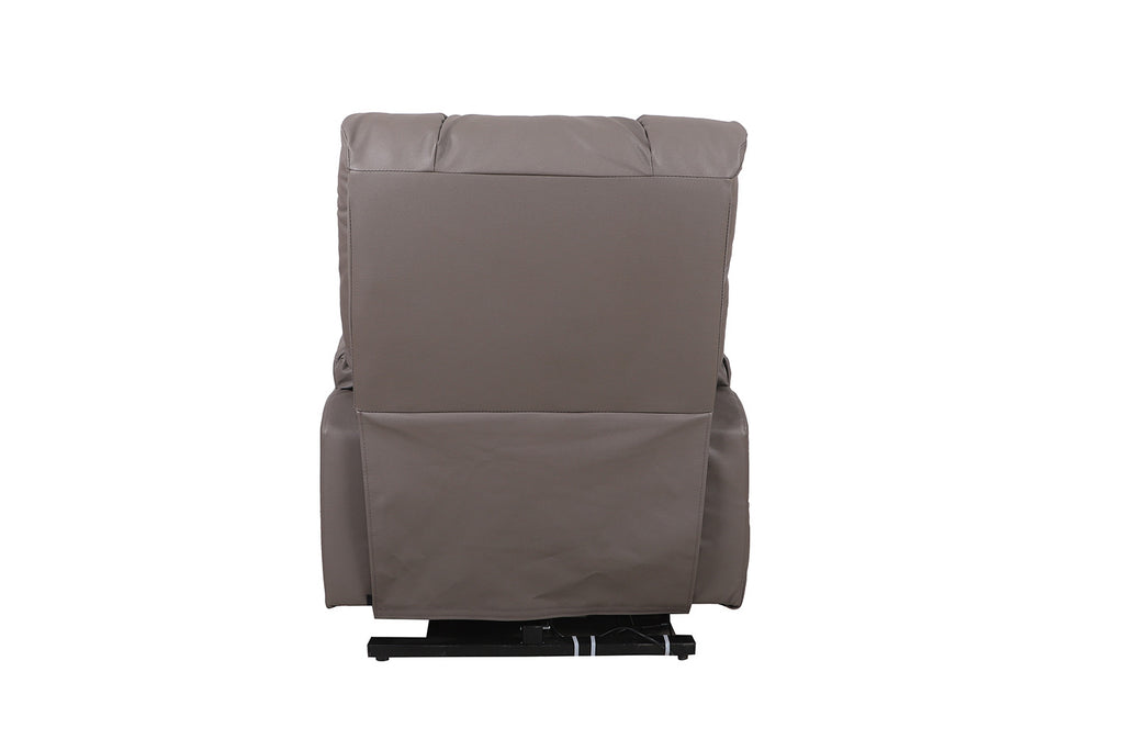 Electrische Relax met lift nero PU Taupe