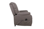 Electrische Relax met lift nero PU Taupe