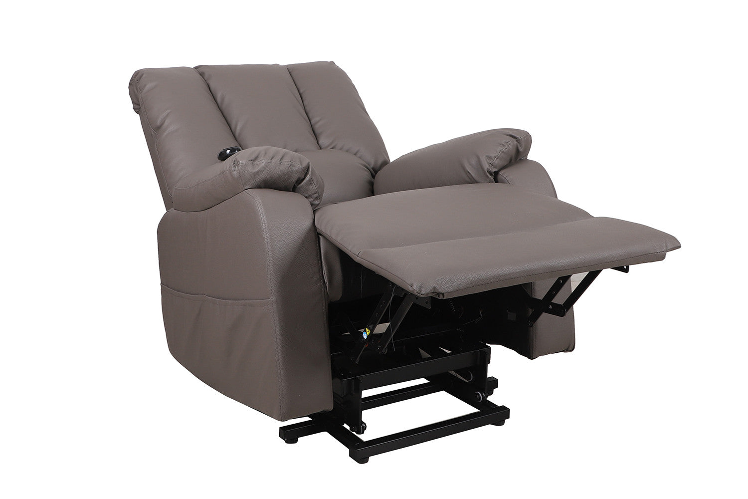 Electrische Relax met lift nero PU Taupe