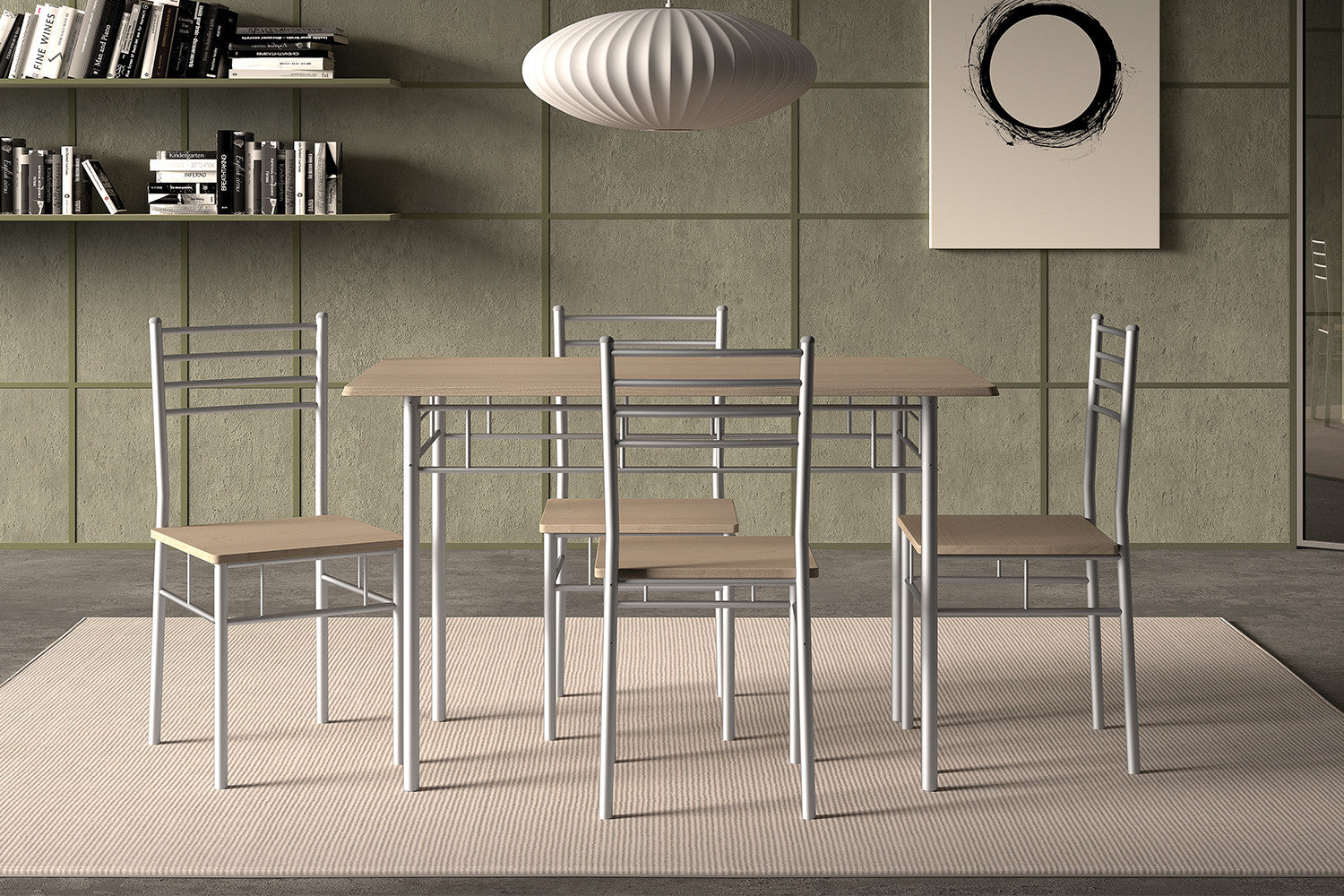 Tafelset slate Decor sonoma
