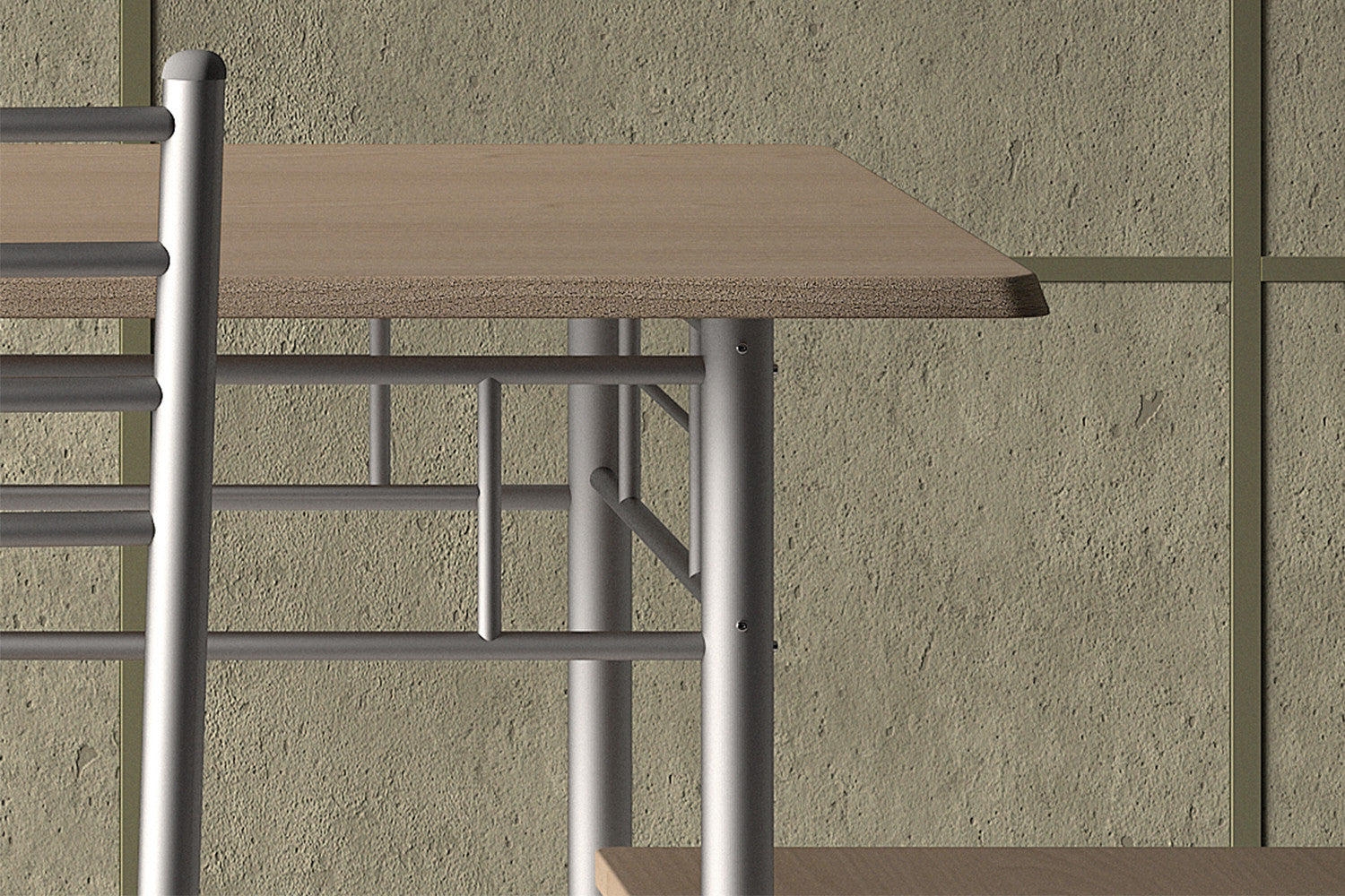 Tafelset slate Decor sonoma