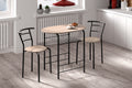 Tafelset core Zwart metaal Decor sonoma