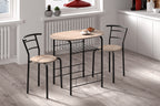 Tafelset core Zwart metaal Decor sonoma