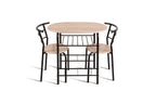 Tafelset core Zwart metaal Decor sonoma