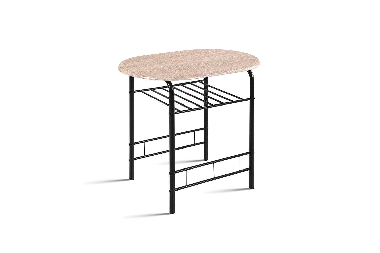 Tafelset core Zwart metaal Decor sonoma