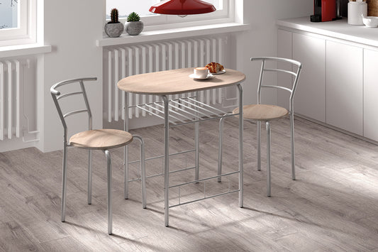 Tafelset decor Grijs metaal Decor sonoma