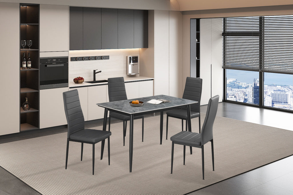 Tafel hue 120 cm Rechthoekig Steen Grijs