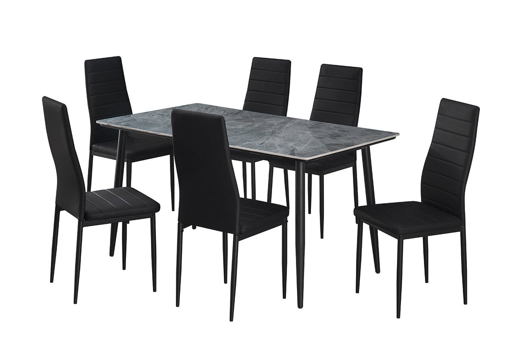 Tafel hue 140 cm Rechthoekig Steen Grijs