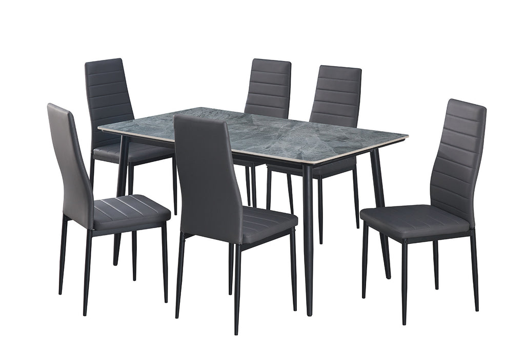 Tafel hue 140 cm Rechthoekig Steen Grijs