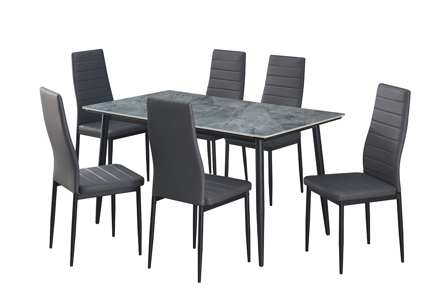 Tafel hue 140 cm Rechthoekig Steen Grijs