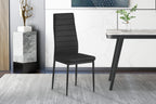 Set van 4 stoelen orvian PU Zwart